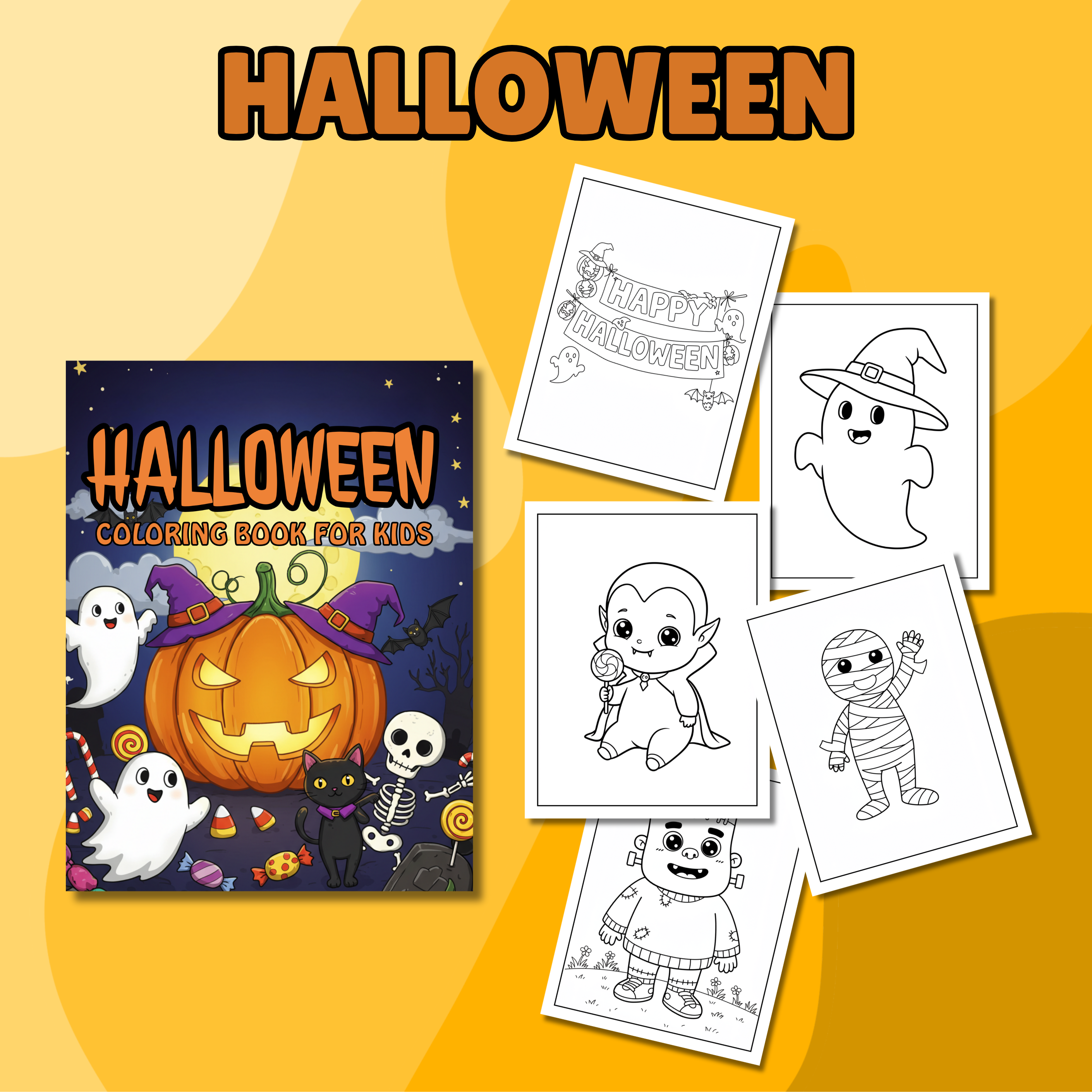 Halloween Coloring Book for Kids